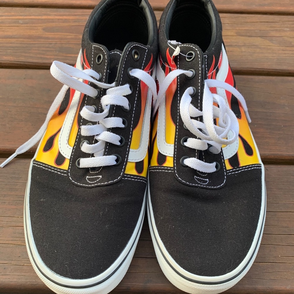Vans old school flames